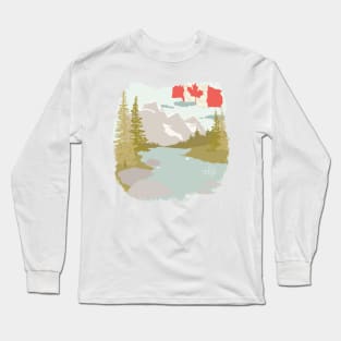 Canada mountains Long Sleeve T-Shirt
